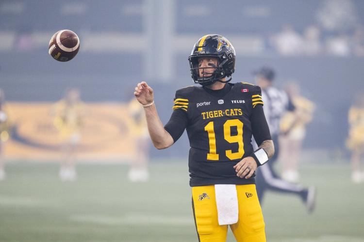 Bo Levi Mitchell throws five TD passes to lead Ticats to 41-27 home win over Lions