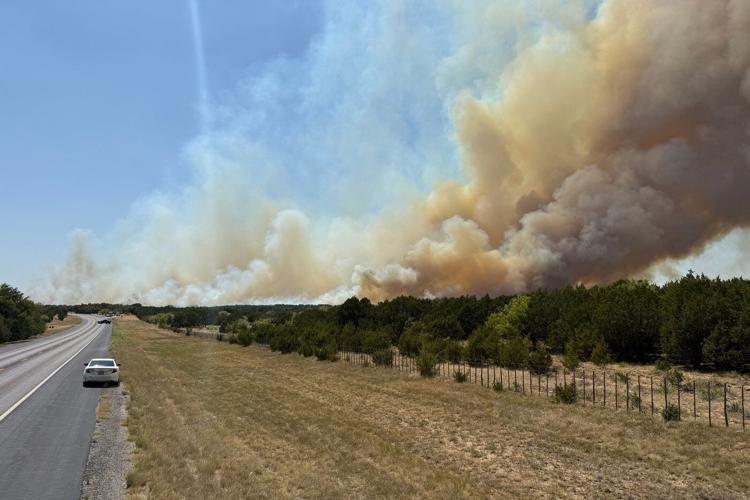 Evacuations ordered in rural Texas as wildfire mushrooms within hours