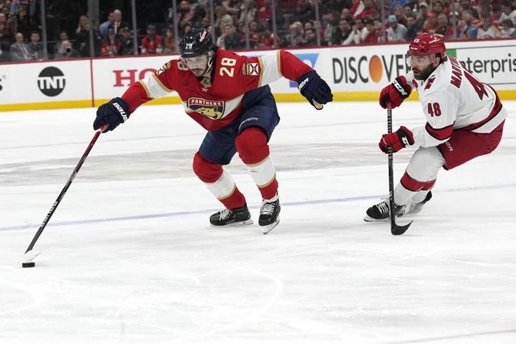 Bobrovsky nets shutout as Panthers clip 'Canes 1-0, lead series 3-0