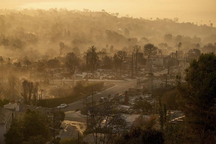 As Los Angeles burns, Hollywood's Oscar season turns into a pledge drive
