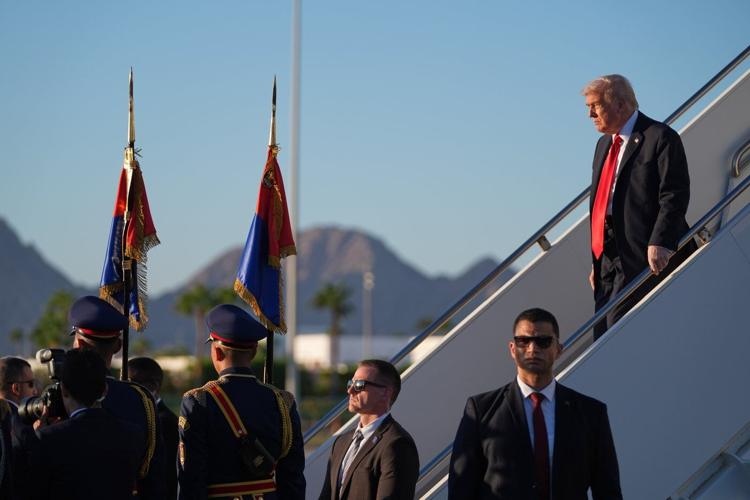 Trump arrives in Egypt for Gaza summit after urging Israel to seize a chance for peace
