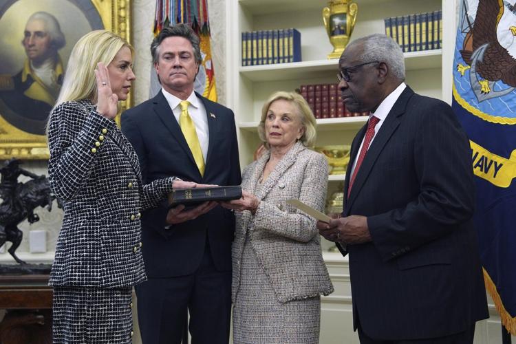 Pam Bondi is sworn in as attorney general as the Justice Department braces for major shakeup
