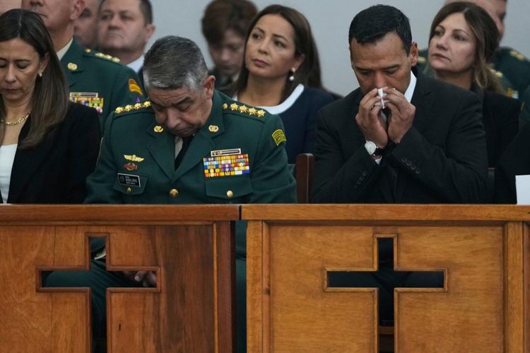 Colombia holds ceremony for 69 killed in military plane crash