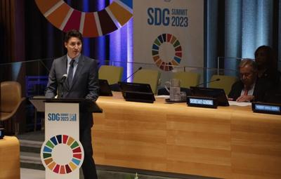 Climate, development, India top of mind as Trudeau arrives at UN General Assembly