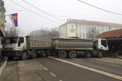 Serbs put up new roadblocks as tensions soar in Kosovo