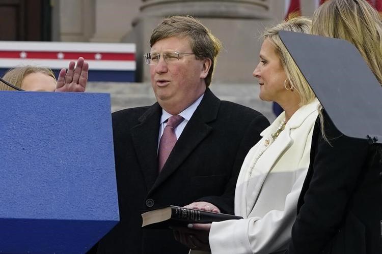 Mississippi governor, in second inauguration, says he wants young people to stop leaving the state