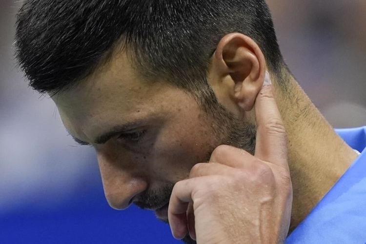Defending champion Novak Djokovic is shocked at the US Open one night after Carlos Alcaraz's loss