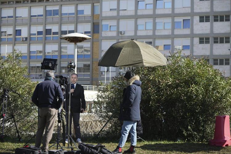 Pope is stable, followed Mass on television as he recovers from respiratory infection, Vatican says