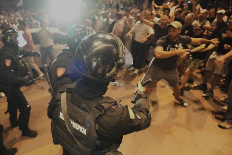 Dozens injured and detained as violence spirals at anti-government protests in Serbia