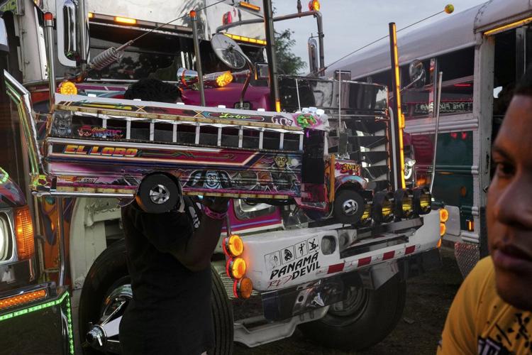 AP PHOTOS: Former US school buses get a second life in Panama