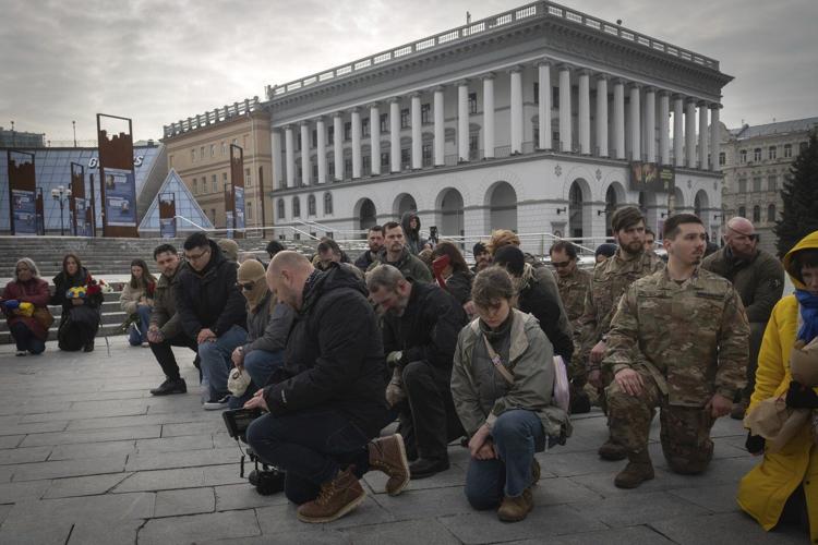 Family of US marine veteran killed in Ukraine tells funeral he died fighting for freedom