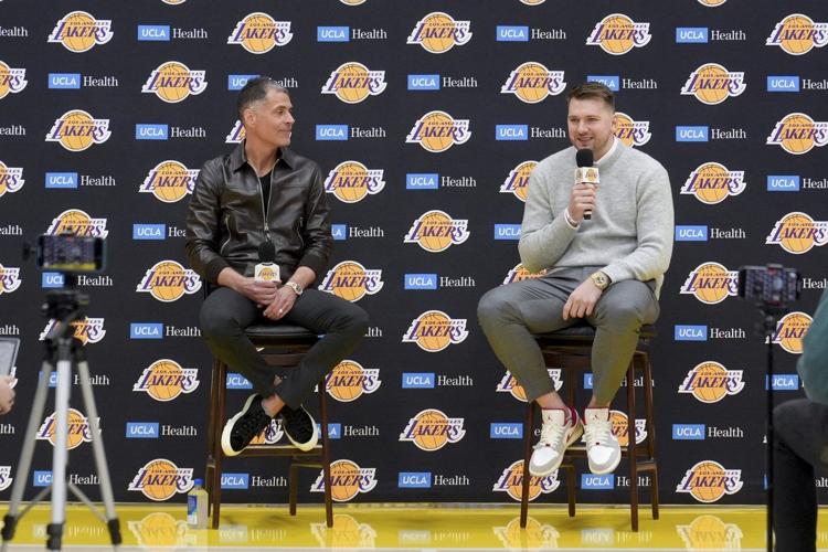 Luka Doncic joins the Lakers after his trade from the Mavericks