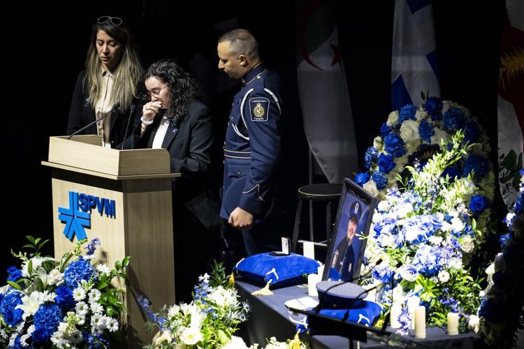 Police from Halifax to Vancouver attend funeral for Montreal officer killed by gunman