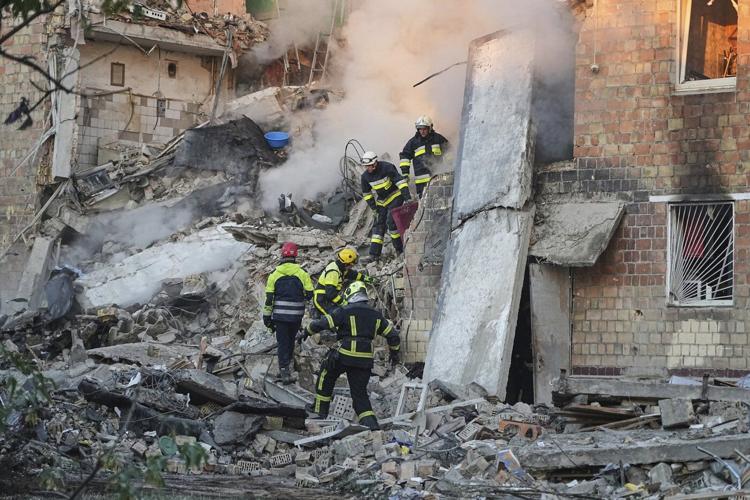 Mass Russian drone and missile attack kills 14 and injures 48 in Ukraine's capital