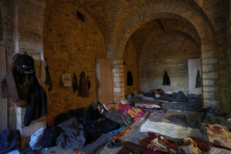 Photos of displaced civilians in Lebanon, where schools and stadiums turn into shelters during war