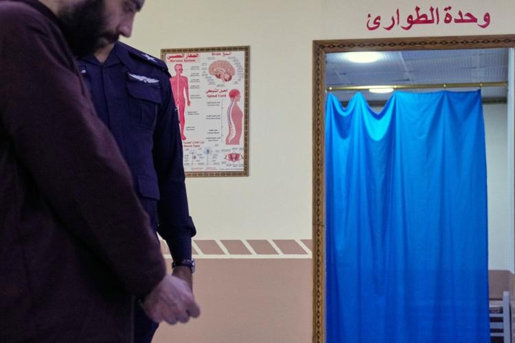 Photos of Islamic State suspects interrogated at Baghadad prison before trials