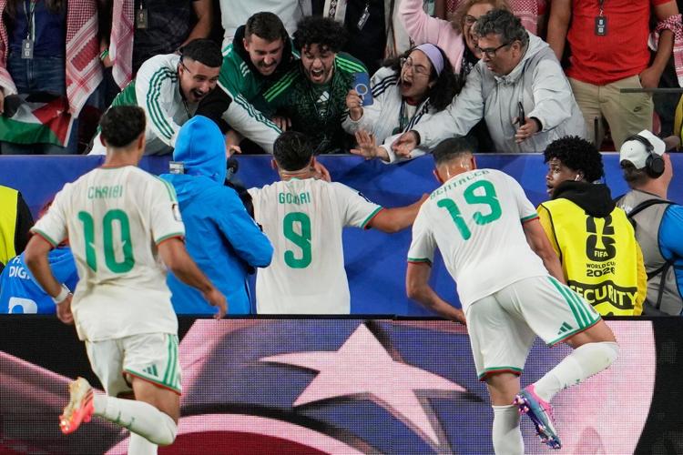 Algeria rallies past Jordan 2-1 for first win at a World Cup since 2014
