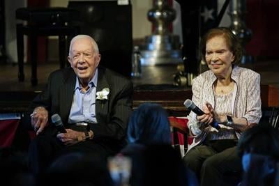 Rosalynn Carter, 96-year-old former first lady, is in hospice care at home, Carter Center says