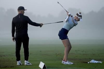Nelly Korda 1 shot back through 36 holes at Chevron Championship as she chases 5th straight victory