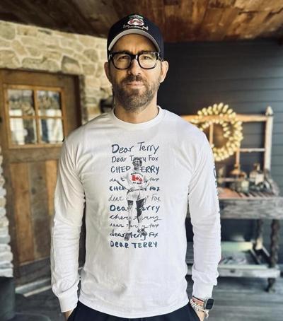 Terry Fox Foundation touts 'overwhelming' pre-sales interest in Ryan Reynolds T-shirt