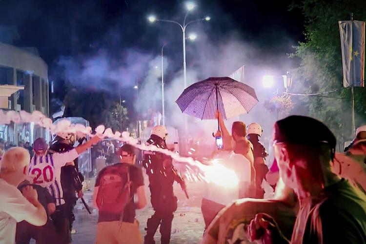 Clashes erupt at Serbian anti-government protests, with dozens injured