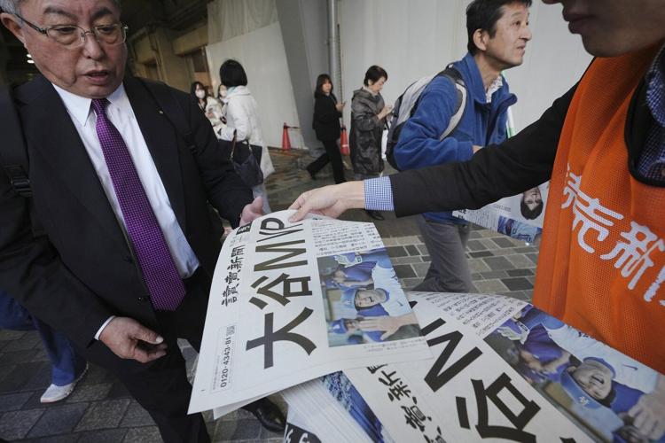 Ohtani again wins MVP and Japanese newspapers print more special editions to mark history