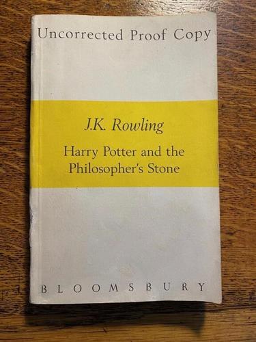 Proof copy of Harry Potter book, bought for pennies in 1997, sells for more than $13,000