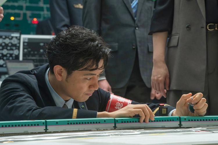 A new Netflix film features a hurtling Japanese bullet train with a ticking bomb