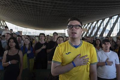 In a Kyiv market, Ukrainians take heart from team's inspiring play at Euro 2024