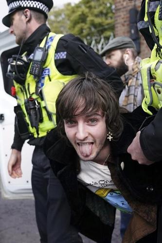 Police detain man after eggs thrown at King Charles III