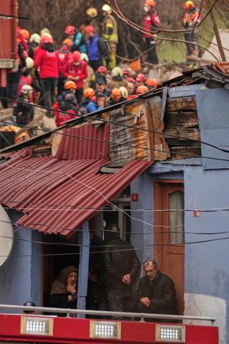 2 buildings collapse in central Istanbul after gas explosion, search operations underway