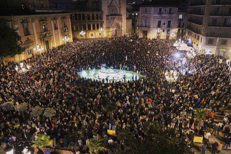 Regional Spanish leader who botched flood response faces another big march demanding his resignation