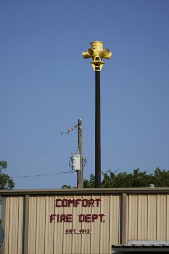 A small Texas community where everyone survived flooding has sirens that warned them
