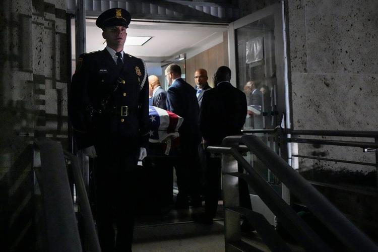 Houston pays tribute to the late US Rep. Sylvester Turner as he lies in state