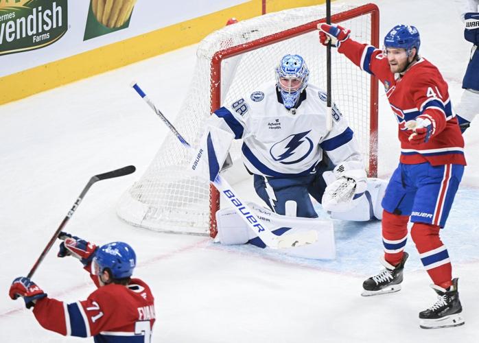 Jake Evans scores late winner as Canadiens complete 3-2 comeback over Lightning