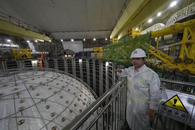 An underground detector in China will sniff out mysterious ghost particles called neutrinos
