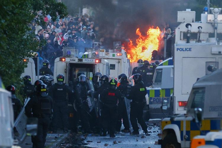 Photos show the aftermath of anti-immigration protests in Northern Ireland