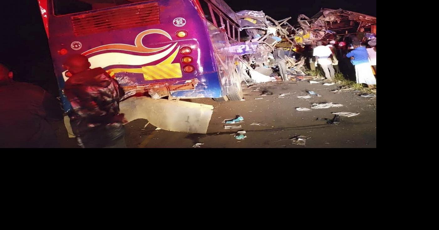 Crash of buses and other vehicles in western Uganda kills 46 people ...