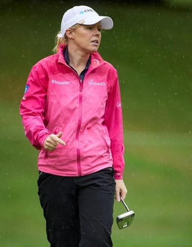 Perrine Delacour shoots 63 at rainy Columbia Edgewater to take Portland Classic lead