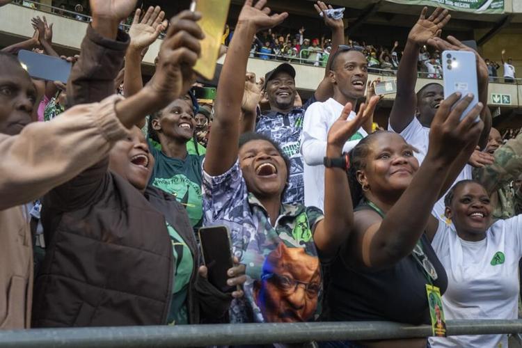Former South Africa leader Zuma promises jobs and free education as he launches party manifesto