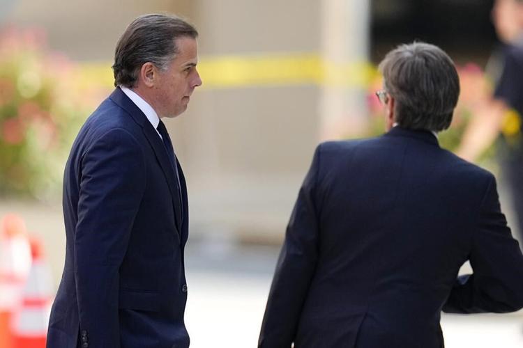 Biden's son Hunter arrives at a Delaware court where he's expected to plead guilty to tax crimes