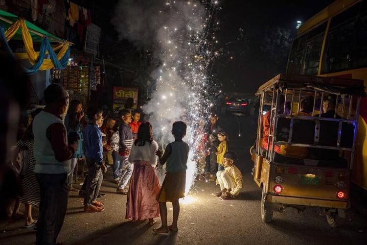 Use of smoke-emitting firecrackers renews air pollution debate in India's capital ahead of Diwali