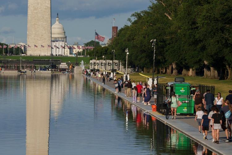 A Reflecting Pool that has long enticed visitors now gains police scrutiny under Trump
