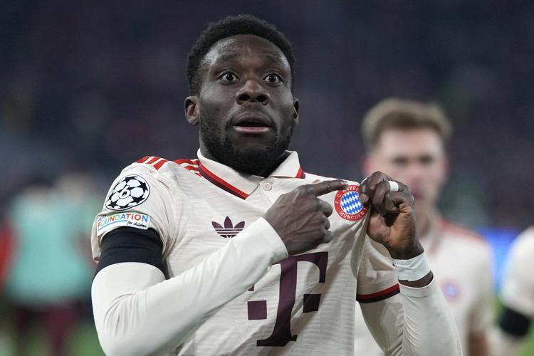 Alphonso Davies shows Bayern some love after sending team into last 16 in Champions League