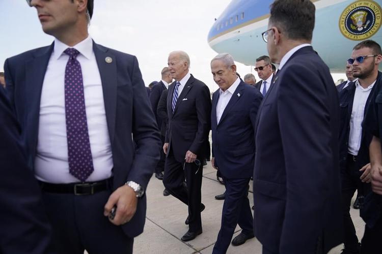 President Biden wraps up his visit to wartime Israel with a warning against being 'consumed' by rage