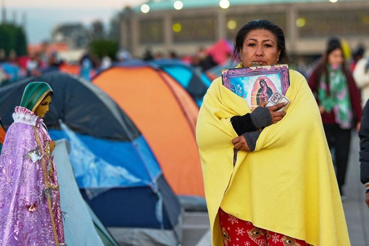 Believers in Our Lady of Guadalupe flock to her Mexico City shrine, in photos