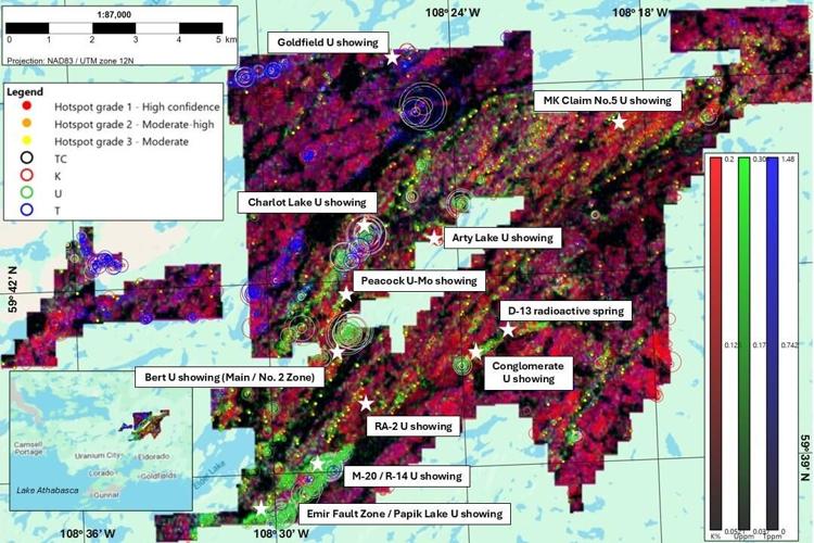 Terra Balcanica Spin Off Terra North Resources Confirms Multiple Uranium Targets over Charlot-Neely Lake Claims North of Athabasca Basin, Saskatchewan