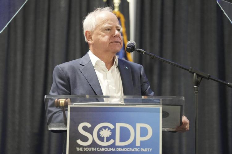 Minnesota Gov. Tim Walz, in South Carolina remarks, calls on Democrats 'to be a little meaner'