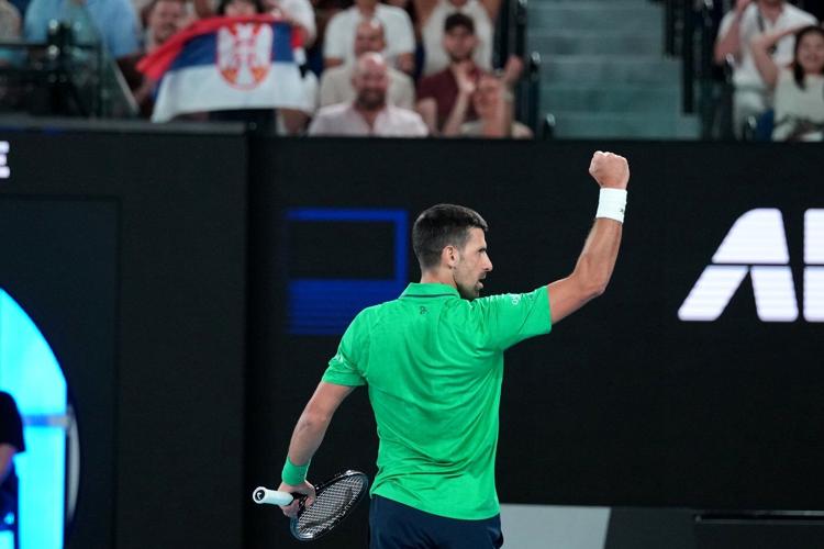 Djokovic secures 400th Grand Slam match win to extend record, ties Federer's Australian Open mark