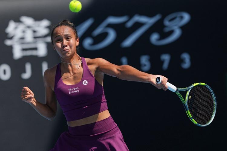 Fernandez bounced in first-round women's singles match at Australian Open